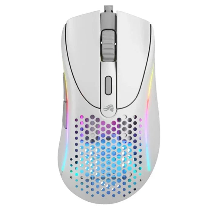 Glorious Model DV2 Wired RGB Gaming Mouse - Matte White - Tashqila Glorious Model DV2 Wired RGB Gaming Mouse - Matte White - Tashqila